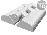 Balama Tehnopolimer Neagră 63mm x 65mm