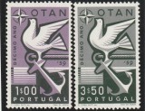 Portugalia 1960 - Organizatii Internationale , N.A.T.O. (O.T.A.N.) , 10 ani , MNH , Mi.878-879, Nestampilat