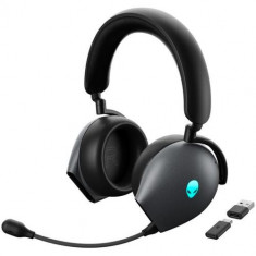 Casti Gaming Wireless Dell AW920H, TRI-MODE DSM, Microfon (Negru)