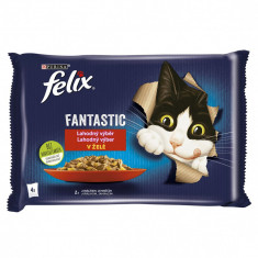 FELIX Fantastic pliculețe cu miel și iepure în gelatină 4 x 85 g