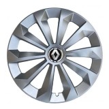 Set 4 Capace Roti 16 inchi (R16) Fame Gri, Compatibile Cu Renault, Autohelix MSA