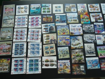 50 colite stampilate , timbre tematice Transporturi (Lot 3097) foto