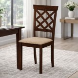 Scaun de living si bucatarie din lemn masiv Vienna, tapiterie stofa,100 kg, 94x49x40 cm, nuc bej