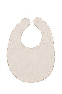 Baveta din muselina, babyjem, 23x32 cm (culoare: ecru) foto