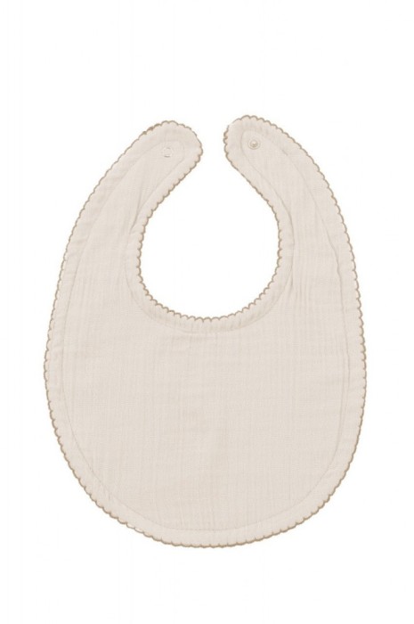 Baveta din muselina, babyjem, 23x32 cm (culoare: ecru)