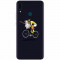 Husa silicon pentru Huawei Y9 2019, ET Riding Bike Funny Illustration