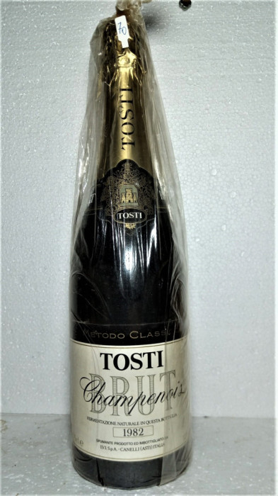 70 - BRUT CHAMPENOIS, TOSTI recoltare 1982 cl 75 gr 12 STICLA 7861 DU 17000