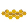 SET Oglinzi Decorative Acrilice Design Hexagon Gold - MyStyle Luxury Home 24 bucati/set