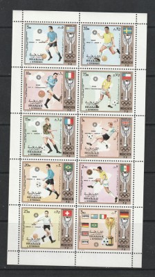 Sharjah 1972 - Campionatul Mondial de Fotbal M/S 1v MNH foto