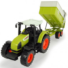 Tractor Dickie Toys Claas Ares Cu Remorca foto
