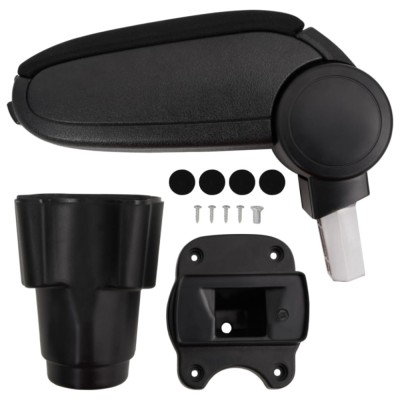 vidaXL Cotieră auto, negru, 12x33x(34-50) cm ABS foto