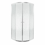 Cumpara ieftin Cabină de duș curbată Pixel White 90 fără cădiță de duș