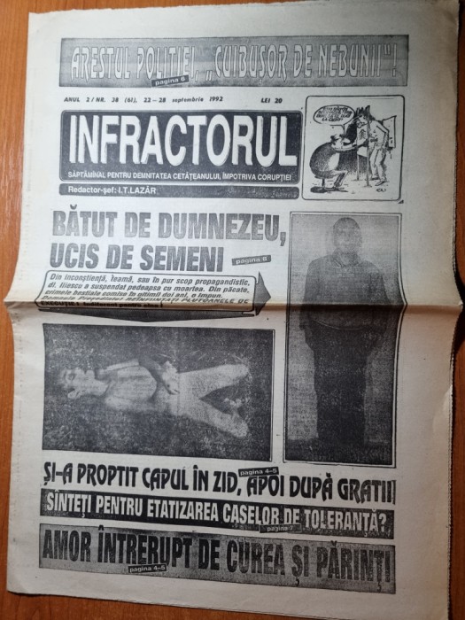 infractorul 22-28 septembrie 1992