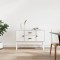 Gossi servanta, alb, 110x40x78 cm, lemn masiv de pin