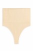 Chiloti modelatori tanga tip burtiera Selena - Talie medie - Bej - Beige, S