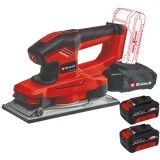 Einhell TE-OS 18/230 Li PXC + Twinpack - Slefuitor cu vibratii 230x115 mm + Set 2 acumulatori Li-Ion 18 V 4 Ah