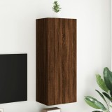 VidaXL Comodă TV de perete, stejar maro, 40,5x30x102cm, lemn prelucrat