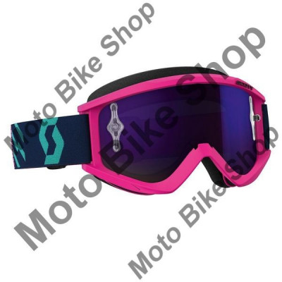 MBS Ochelari motocross/enduro SCOTT RECOIL XI, culoare roz, sticla violet/oglinda, Cod Produs: W2625965722281AU foto