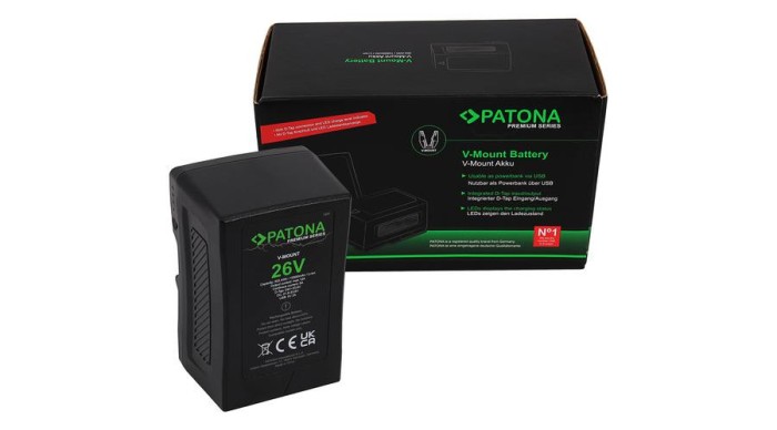 Baterie PATONA Premium V-Mount 26V 302Wh f. Lămpi LED și camere video