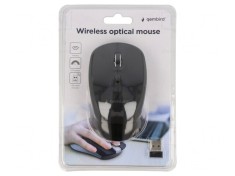 Mouse optic wireless negru USB 4 butoane 10m