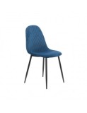 Scaun living si bucatarie BUC 237X, catifea, picioare metalice, spatar curbat, 100 kg