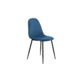 Scaun living si bucatarie BUC 237X, catifea, picioare metalice, spatar curbat, 100 kg