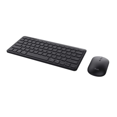 Trust Kit Wireless keyboard+mouse Lyra, mouse optic, rezolutie maxima 1200 foto