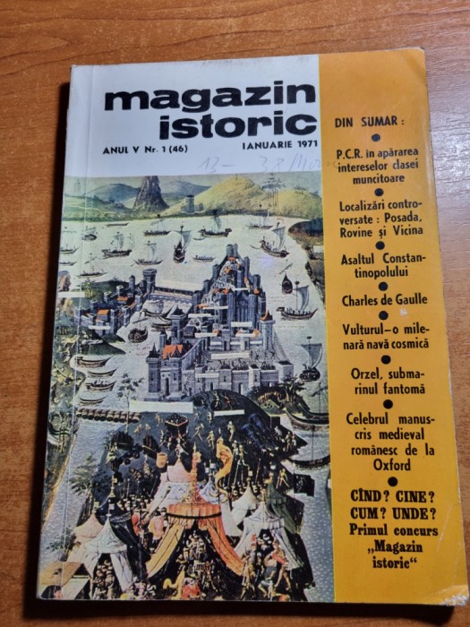 revista magazin istoric ianuarie 1971