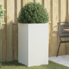 Jardiniera, alb, 42x38x75 cm, otel laminat la rece GartenMobel Dekor, vidaXL