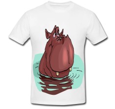 Tricou &amp;quot; Hipopotan in apa &amp;quot; foto
