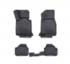 Covorase Auto Cauciuc Tip Tavita BMW Seria 1 E87 2004-2010 Negre ALM - Set Fata+Spate, Margine Inalta, Prindere Fixa