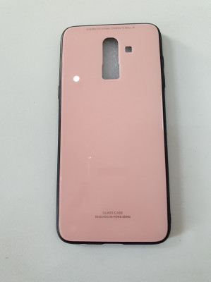 Husa Glass Case Samsung Galaxy J8 2018 + Cablu de date CADOU foto