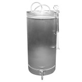 Cumpara ieftin Butoi Inox cu Capac Flotant si Canea, 180L