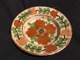Arta si Traditie - Farfurie taraneasca de Vama / Maramures realizata si decorata manual !