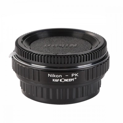 Adaptor montura K&amp;amp;F Concept Nikon-PK cu sticla optica de la Nikon F la Pentax K KF06.085 foto