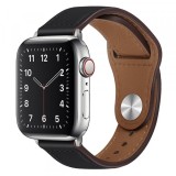 Curea Techsuit W033 pentru Apple Watch 49mm / 46mm / 45mm / 44mm / 42mm Series, Neagra