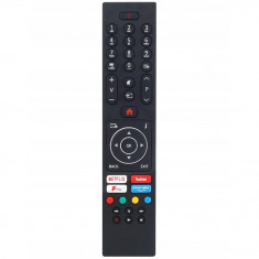 Telecomanda universal RC43137P pentru Celcus, Blaupunkt, Bush, Digihome, Finlux, Hitachi, JVC, Luxor, x-remote, Netflix, YouTube, Negru