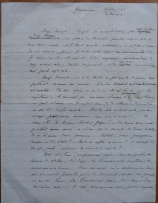 Scrisoare din 1919 a lui Lahovari, Lahovary foto