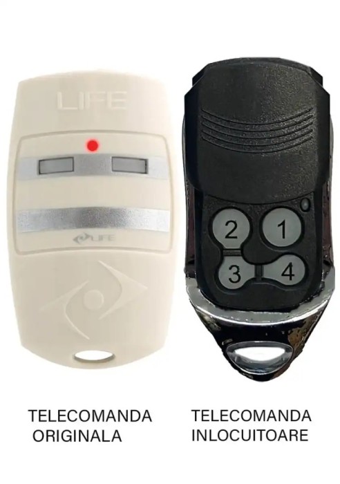Telecomanda poarta garaj Life cu 4 canale BRAVO /BRAVO4 433.92MHz Codificare LIFE Auto Code (832)