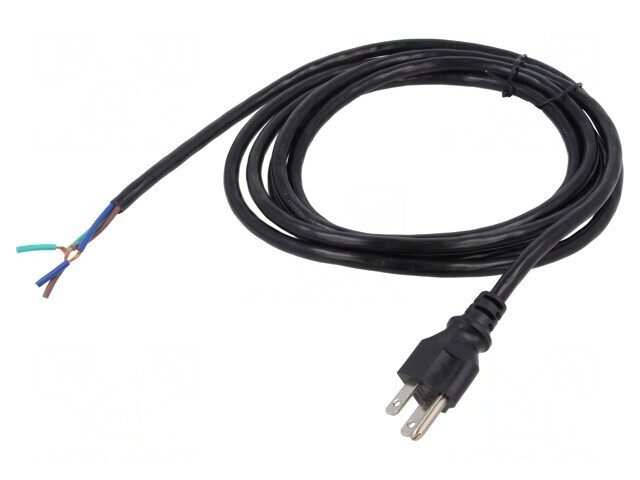 Cablu Alimentare NEMA 5-15 3m Negru 10A