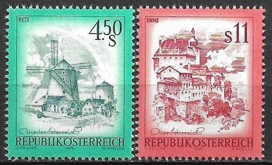 B2322 - Austria 1976 - Peisaj 2v. neuzat,perfecta stare