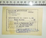 Cumpara ieftin LOT 2 LEGITIMATIE + CARNET MEMBRU AS STUDENTILOR , ANII 60 , ARHITECTURA