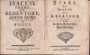 1178SPN Libelul din anul 1759 al oratoriului Isacco figura del redentore/Isaak, ein Vorbild des Erl&ouml;sers de Pietro Metastasio