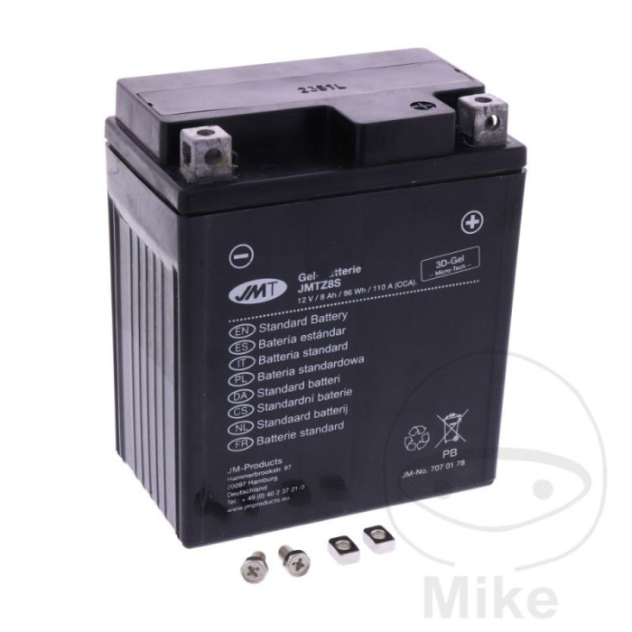 MBS Batterie Motorrad YTZ8V Gel JMT, Alternative: 7070103, Cod Produs: 7070178MA