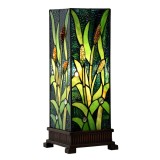 Veioza Tiffany polirasina sticla 18x18x45 cm