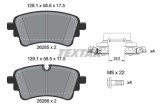 TEXTAR 2626501 set placute frana,frana disc
