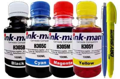 Set Flacone Cerneala Ink-Mate Comp HP305, 1x100ml BK/C/M/Y foto