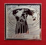 ✅ Gambia 2005, Papa Ioan Paul II, timbru din argint/embosat, Mi. 5561 / 6 Euro, Papa - crucea in fata Globului ,MNH