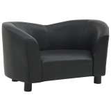 Cumpara ieftin Canapea pentru caini, negru, 67x41x39 cm, piele ecologica