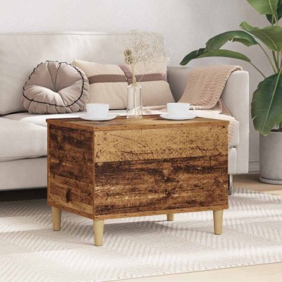 vidaXL Dulap de noapte Lemn vechi 60 x 44.5 x 45 cm Lemn compozit foto